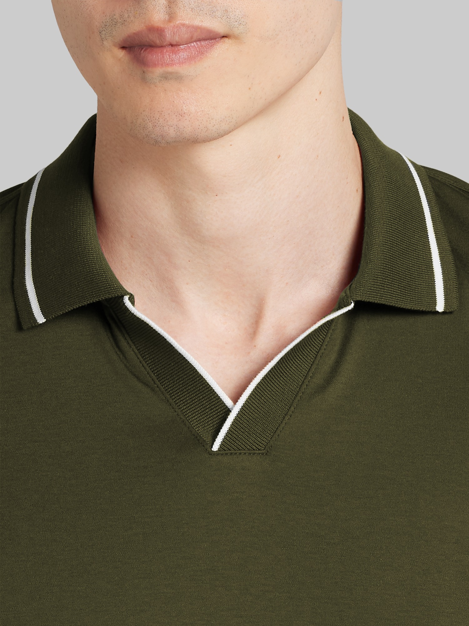 Modern Fit Long Sleeve Johnny Polo