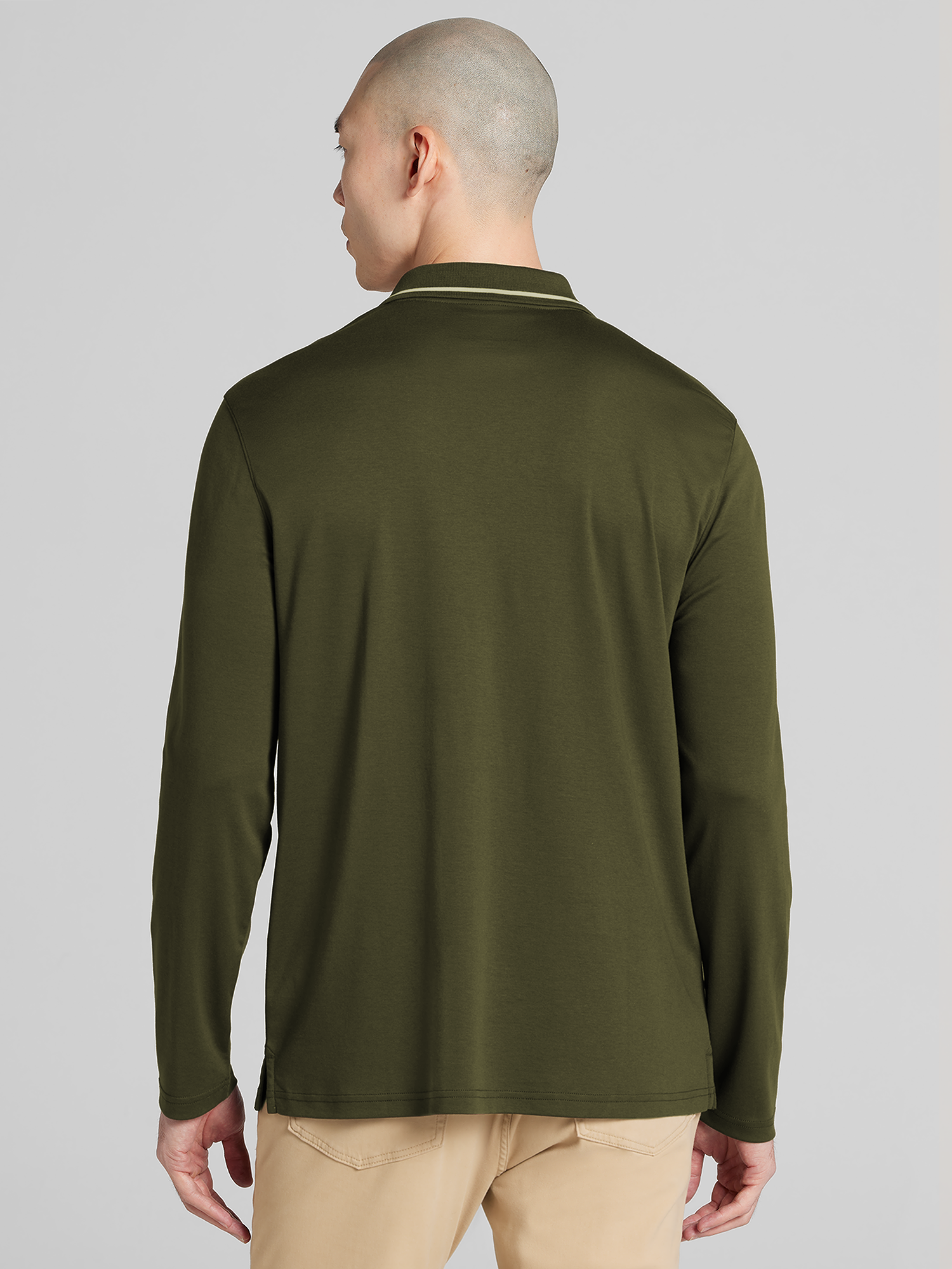 Modern Fit Long Sleeve Johnny Polo