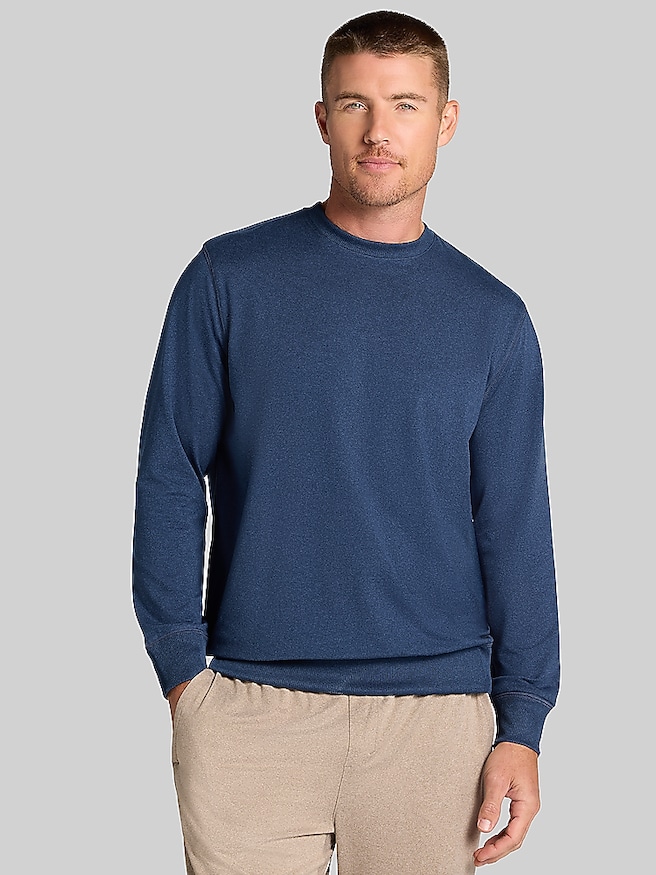 Awearness Kenneth Cole CHILLFLEX Modern Fit Sweatshirt Navy Blazer Heather