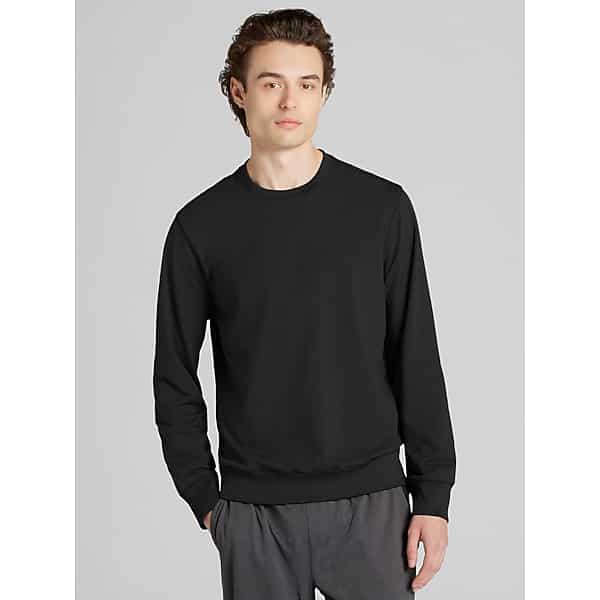 Awearness Kenneth Cole Big & Tall Men's CHILLFLEX Modern Fit Sweatshirt Jet Black - Size: 2XLT