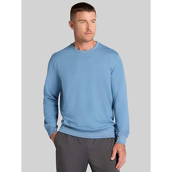 Awearness Kenneth Cole Men's CHILLFLEX Modern Fit Sweatshirt Coronet Blue Heather - Size: Large