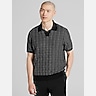 Awearness Kenneth Cole Slim Fit Johnny Collar Woven Short Sleeve Shirt