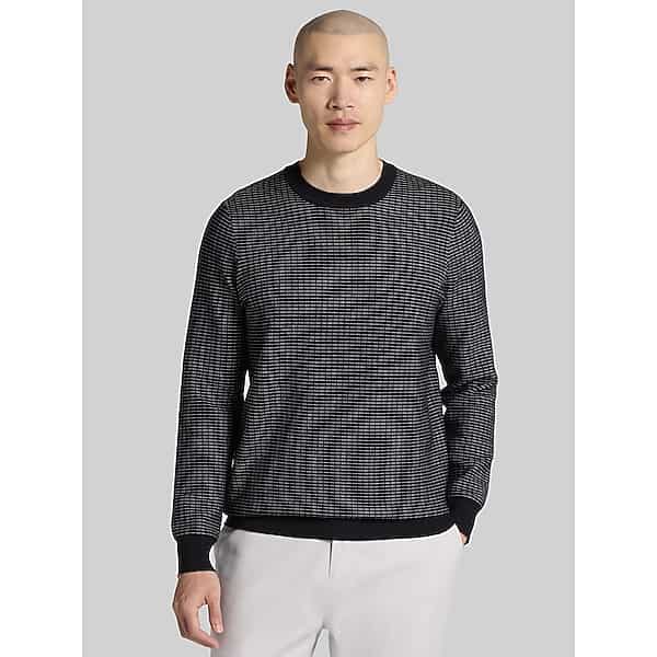 Awearness Kenneth Cole Big & Tall Men's Crewneck Sweater Black - Size: 2X