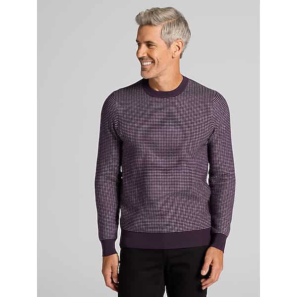 Awearness Kenneth Cole Big & Tall Men's Crewneck Sweater Nightshade - Size: XXL