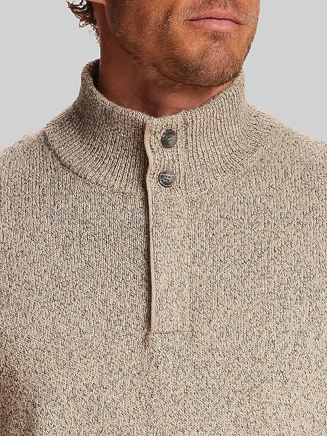 Weatherproof Vintage Regular Fit Mixy Quarter-Zip Sweater