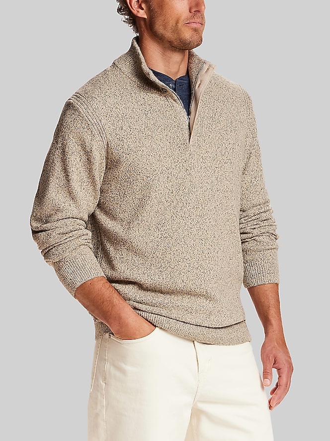 Weatherproof Vintage Regular Fit Mixy Quarter-Zip Sweater