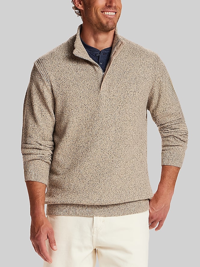 Weatherproof Vintage Regular Fit Mixy Quarter-Zip Sweater