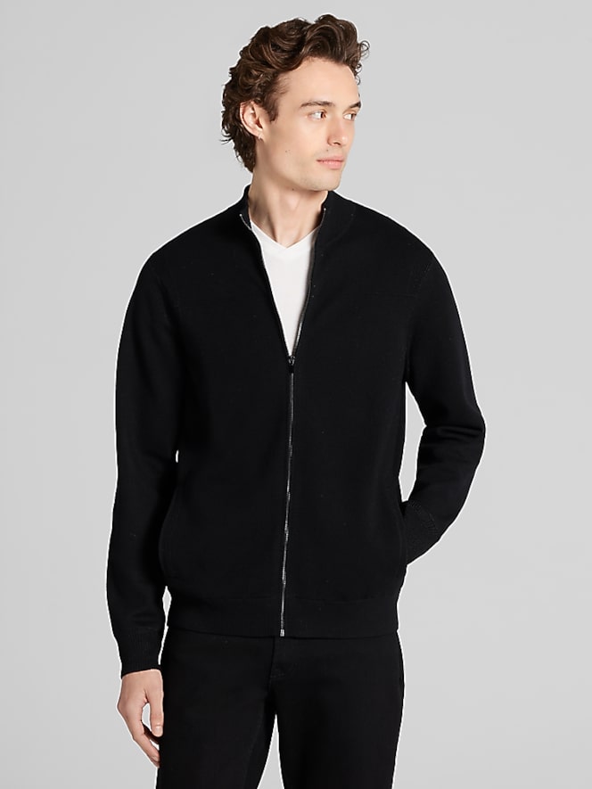 Awearness Kenneth Cole Slim Fit Mock Neck Zip Jacket