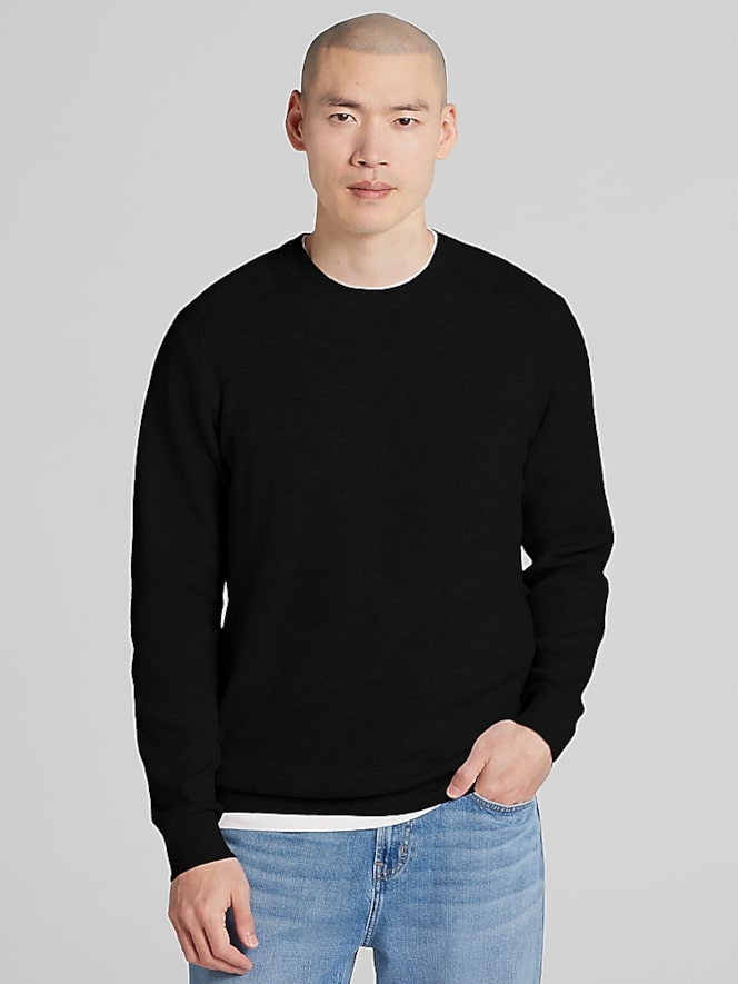 Awearness Kenneth Cole Textured Crew Neck Sweater