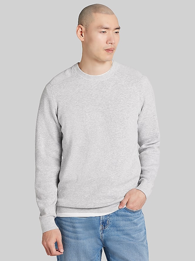 Awearness Kenneth Cole Slim Fit Textured Crewneck Sweater
