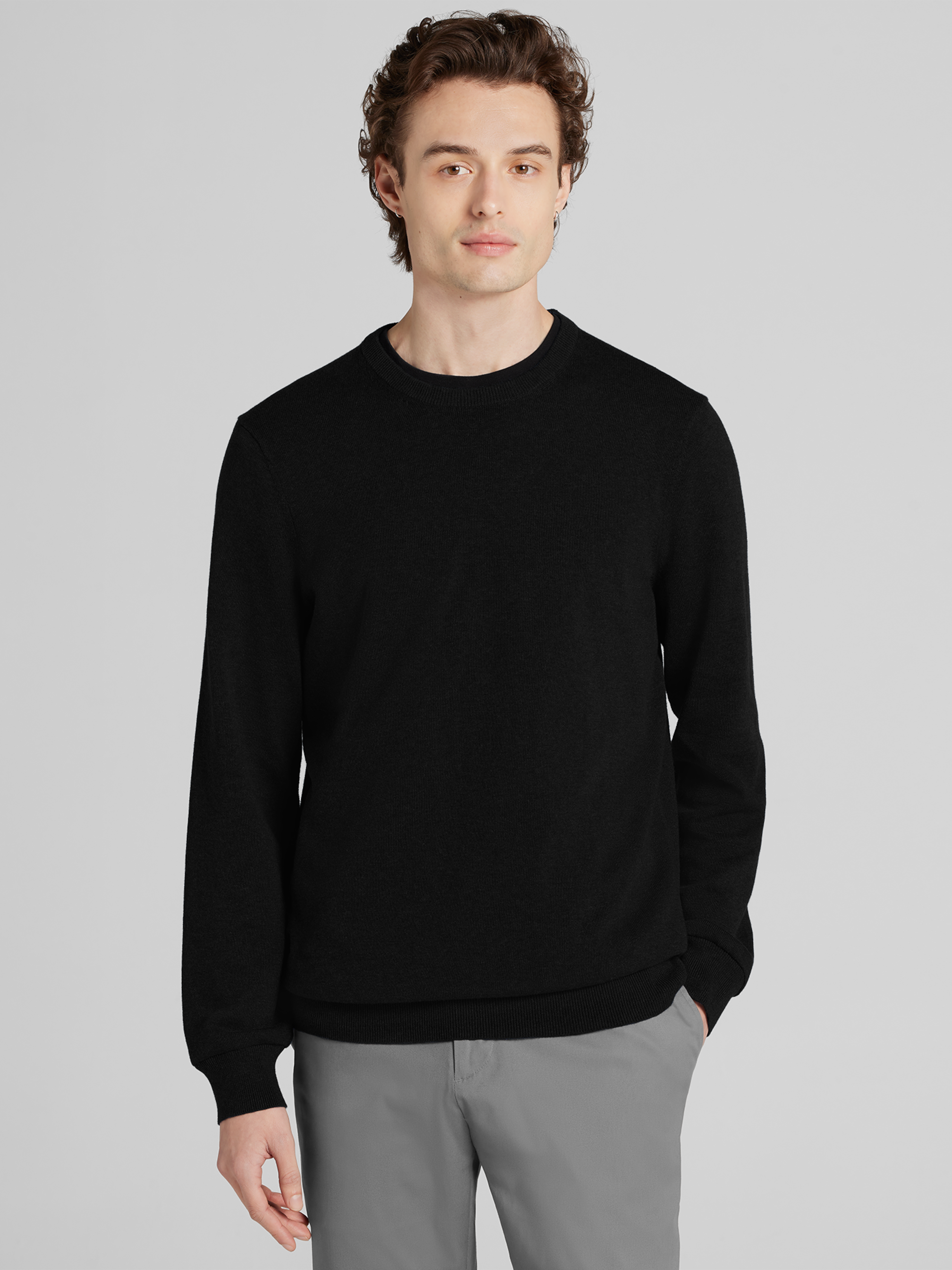 Modern Fit Crew Neck Sweater