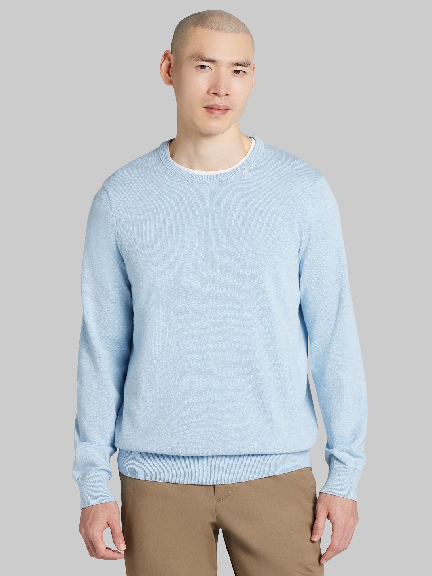 Joseph Abboud Modern Fit Crewneck Sweater In Blue