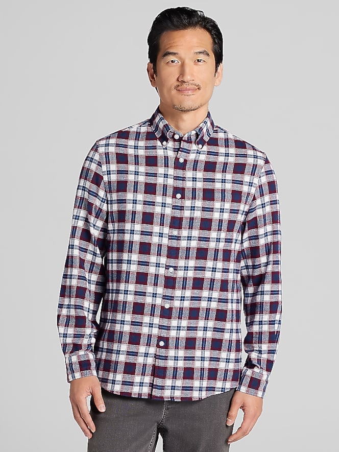 Wilke-Rodriguez Modern Fit Plaid Button Up Shirt
