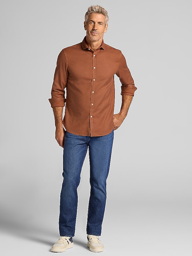 Joseph Abboud Modern Fit Flannel Button Up Shirt