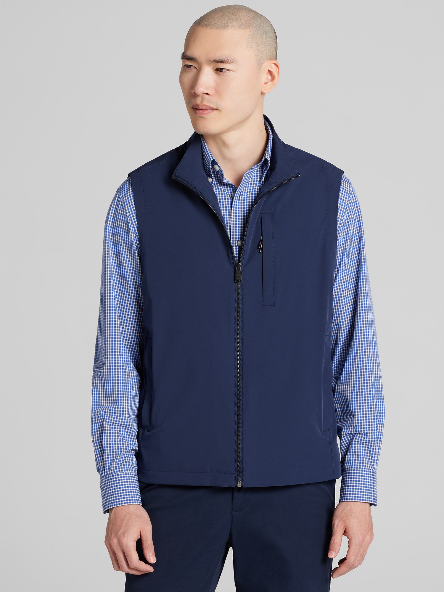 Awearness Kenneth Cole Modern 4-Way Stretch Vest, Navy Blazer