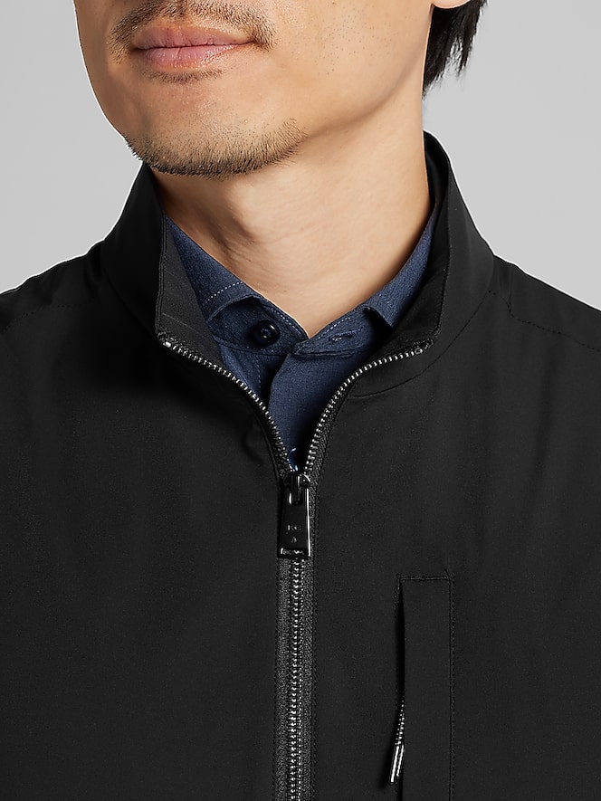 Awearness Kenneth Cole Modern 4-Way Stretch Vest, Jet Black - Image 2 of 4