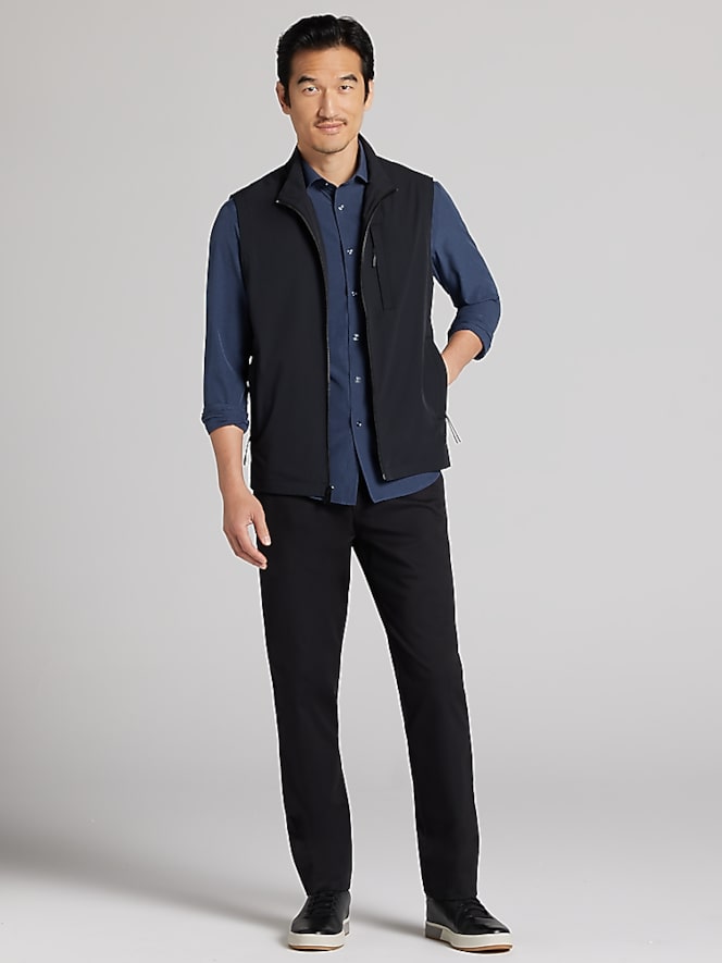 Awearness Kenneth Cole Modern 4-Way Stretch Vest, Jet Black - Image 3 of 4