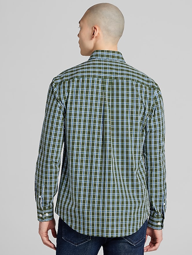 Wilke-Rodriguez Modern Fit Poplin Button Up Shirt, Green - Image 4 of 4