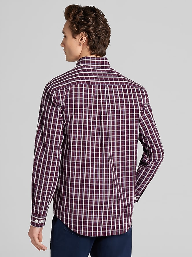 Wilke-Rodriguez Modern Fit Windowpane Button-Up Shirt