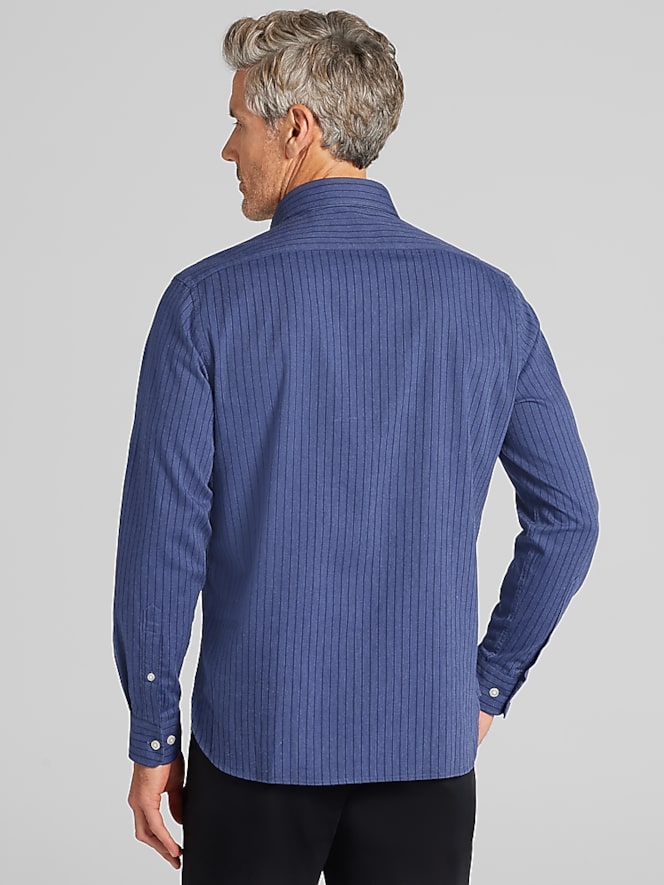 Joseph Abboud Modern Fit Refined Stripe Button-Up Shirt