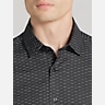 Awearness Kenneth Cole Slim Fit Hatch Pattern Button-Up Shirt