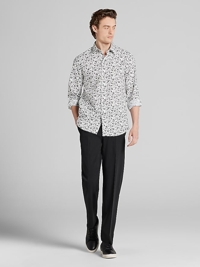 Awearness Kenneth Cole CHILLFLEX Slim Fit Floral Button Up Shirt