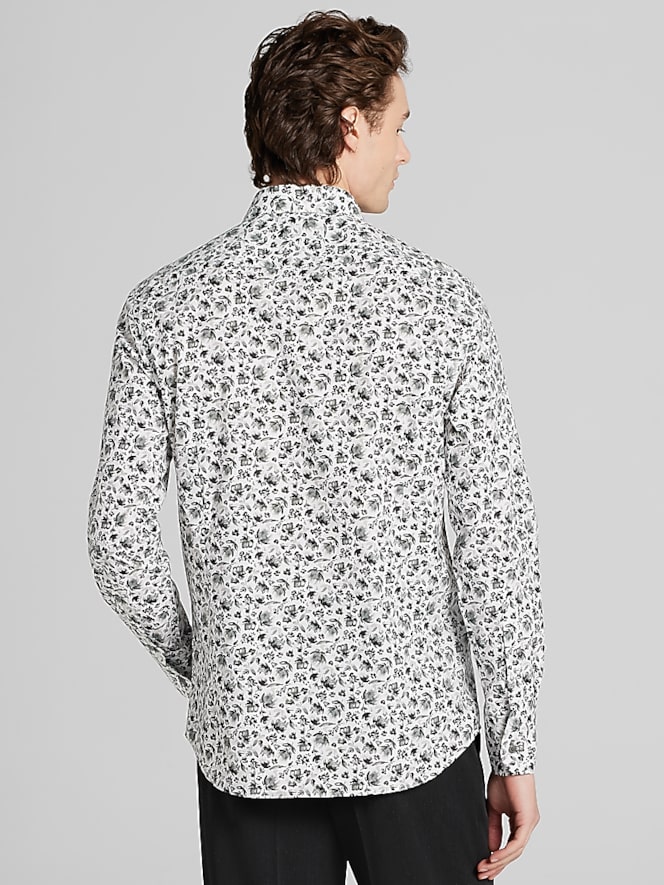 Awearness Kenneth Cole CHILLFLEX Slim Fit Floral Button Up Shirt