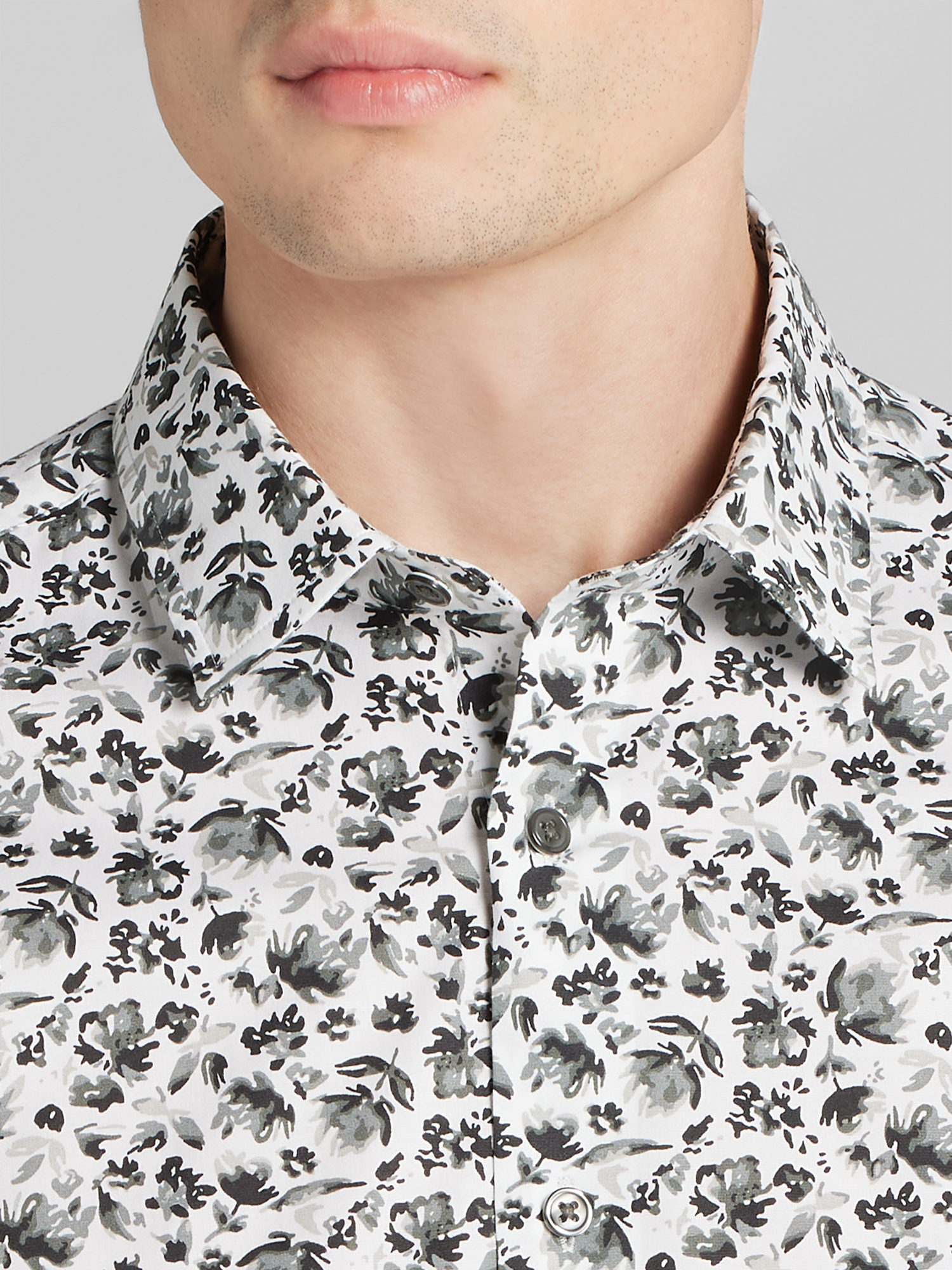 CHILLFLEX Slim Fit Floral Button Up Shirt