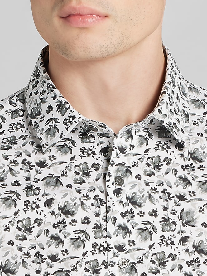 Awearness Kenneth Cole CHILLFLEX Slim Fit Floral Button Up Shirt