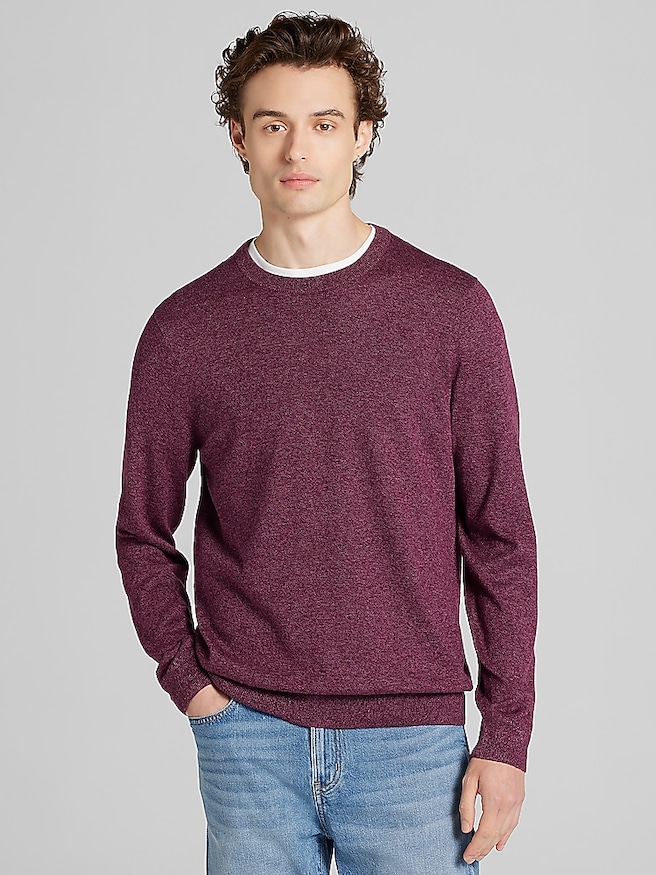 Men's Marled Crew Neck Sweater
