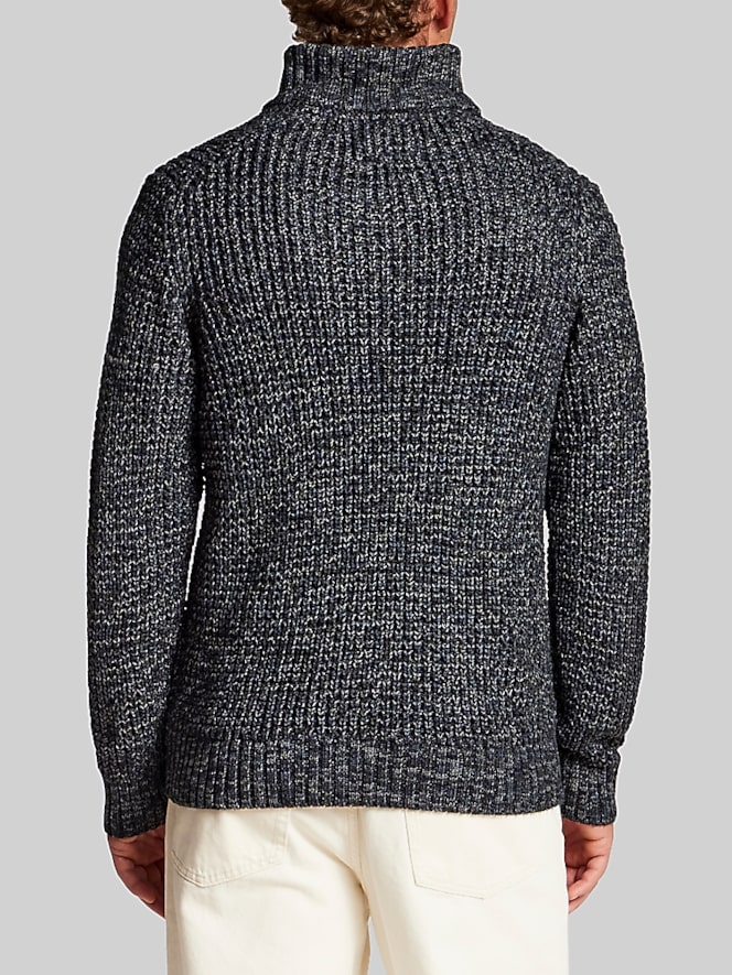 Weatherproof Vintage Textured Mixy Quarter-Button Sweater