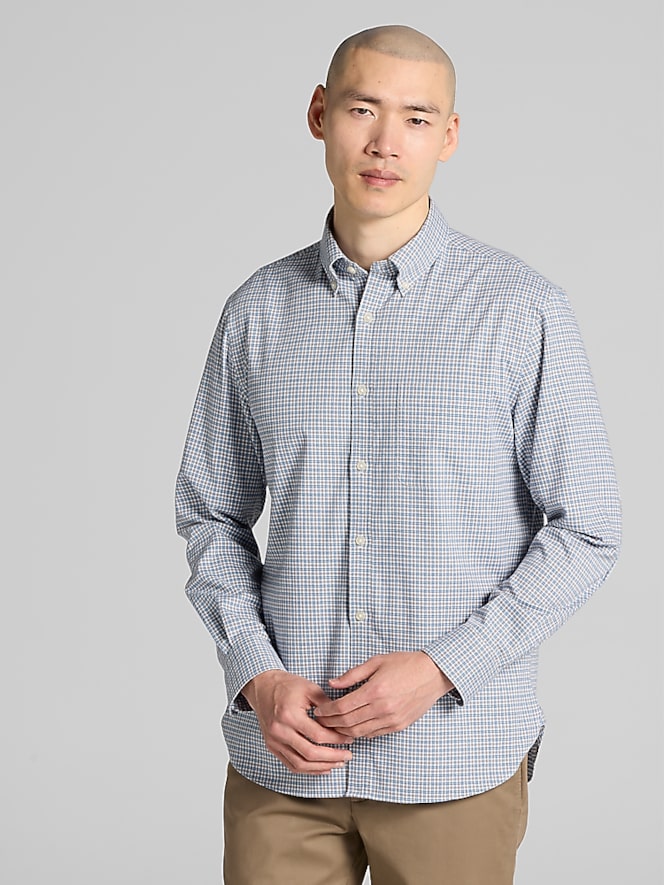 Joseph Abboud Modern Fit Flannel Button Up Shirt
