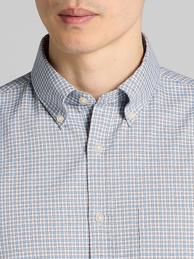 Joseph Abboud Modern Fit Flannel Button Up Shirt