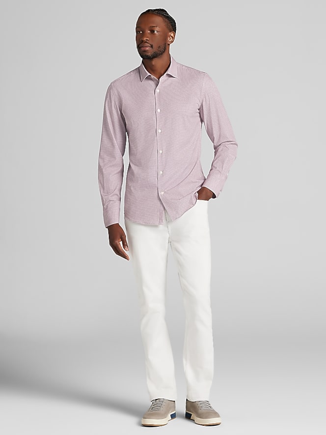 Awearness Kenneth Cole CHILLFLEX Slim Fit 4-Way Stretch Button Up Shirt