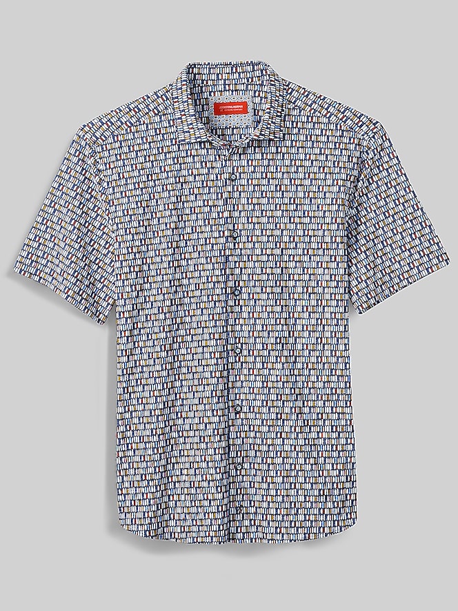 Johnston &Amp; Murphy XC+ Motion Regular Fit Short‑Sleeve Shirt