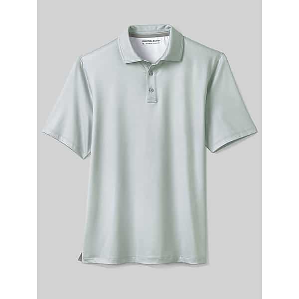 Johnston & Murphy Big & Tall Men's Regular Fit XC+ Ace 4-Way Stretch Performance Polo Green - Size: XXL