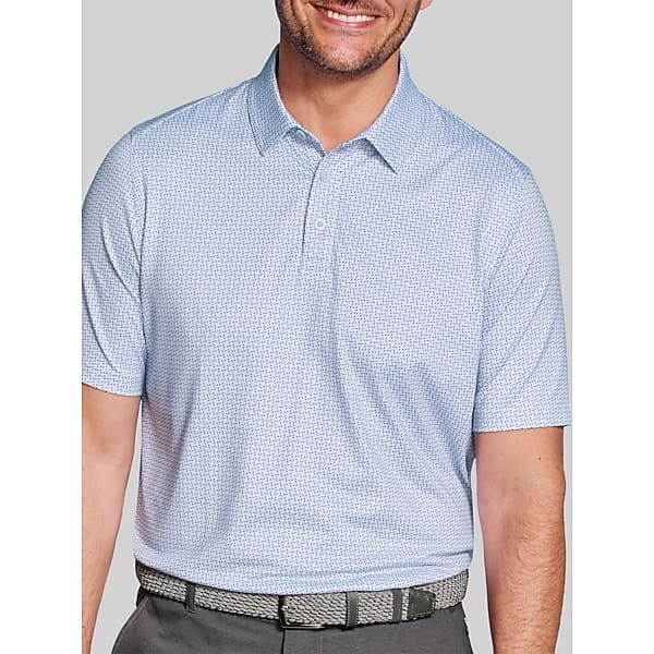 Johnston & Murphy Men's Regular Fit XC+ Ace 4-Way Stretch Performance Polo White - Size: XL