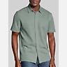 Johnston &Amp; Murphy Regular Fit Linden Textured Short Sleeve Button Up Shirt