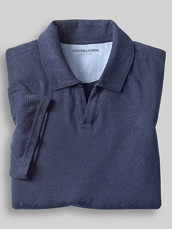 Johnston &Amp; Murphy Regular Fit Sedona 4-Way V‑Neck Polo