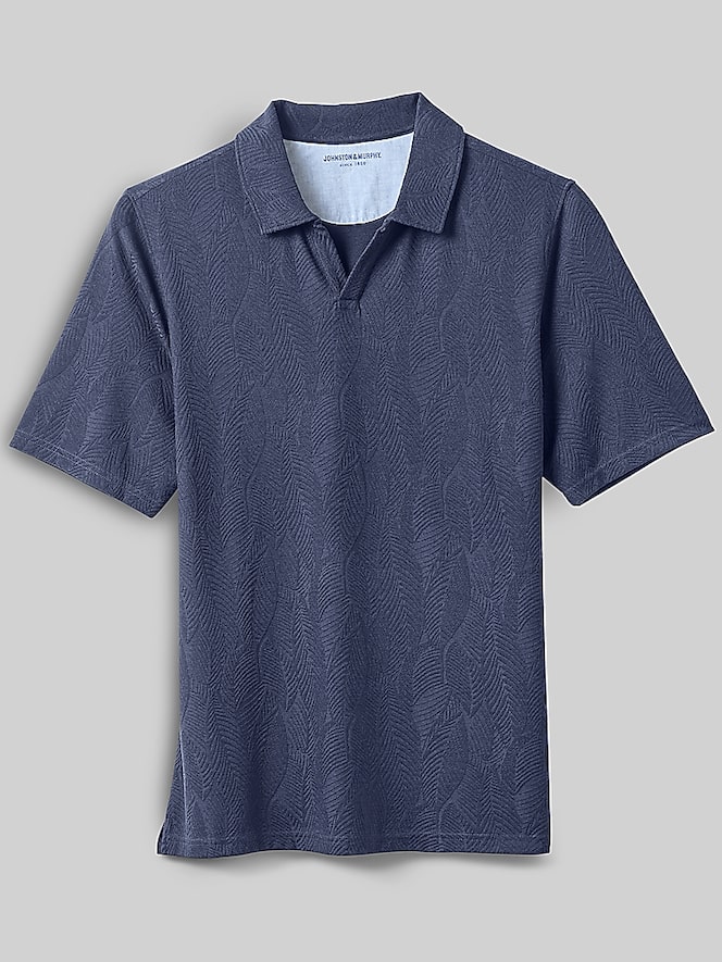 Johnston &Amp; Murphy Regular Fit Sedona 4-Way V‑Neck Polo