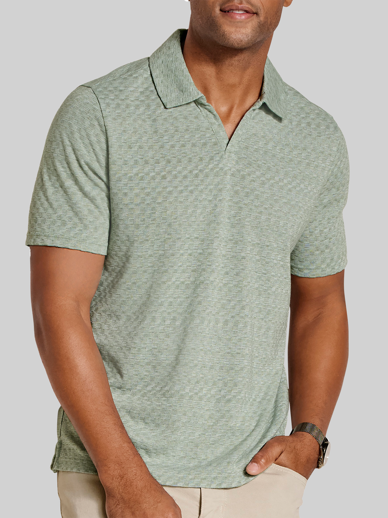 Regular Fit Sedona 4-Way V‑Neck Polo
