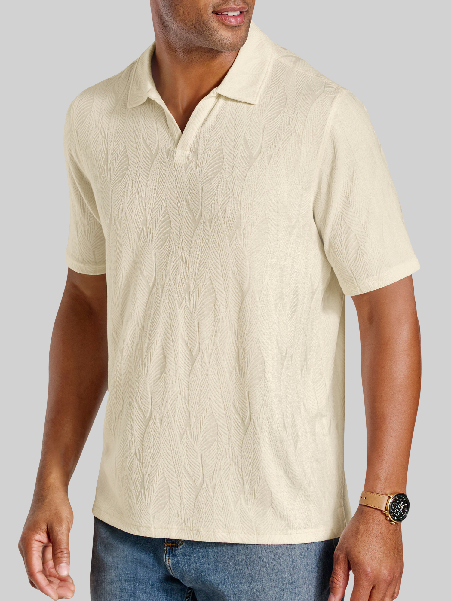 Regular Fit Sedona 4-Way V‑Neck Polo