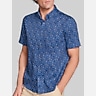 Johnston &Amp; Murphy Regular Fit Logan Printed Short Sleeve Button Up Shirt