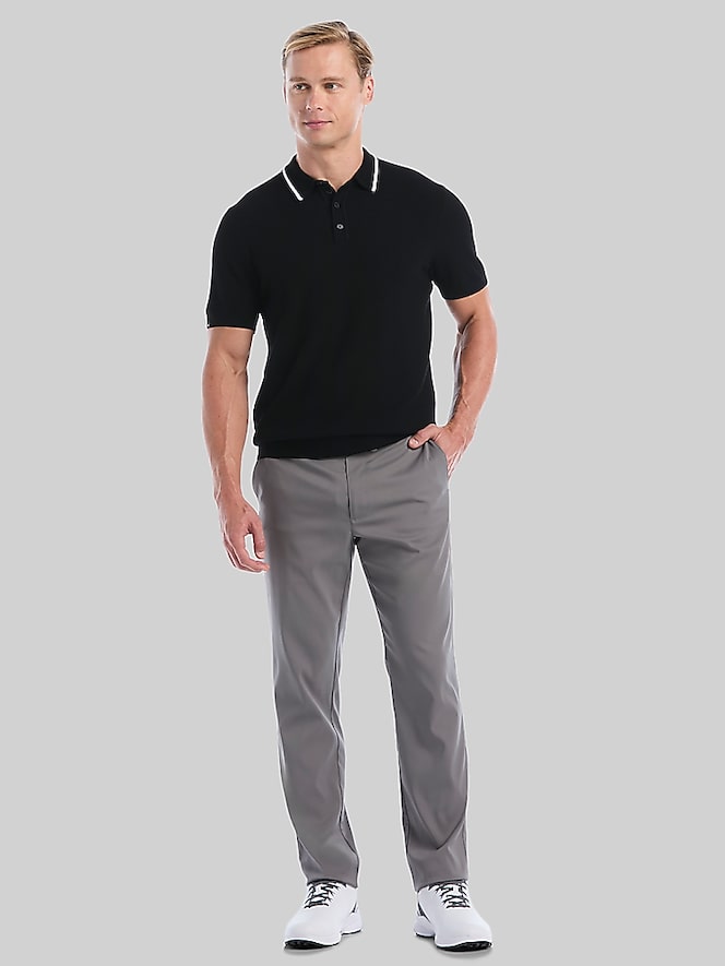Callaway Regular Fit Textured Sweater Polo, Caviar - Image 3 of 4