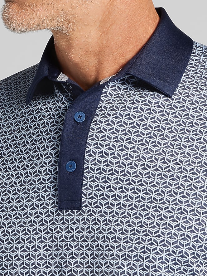Callaway Regular Fit Geometric Print Polo