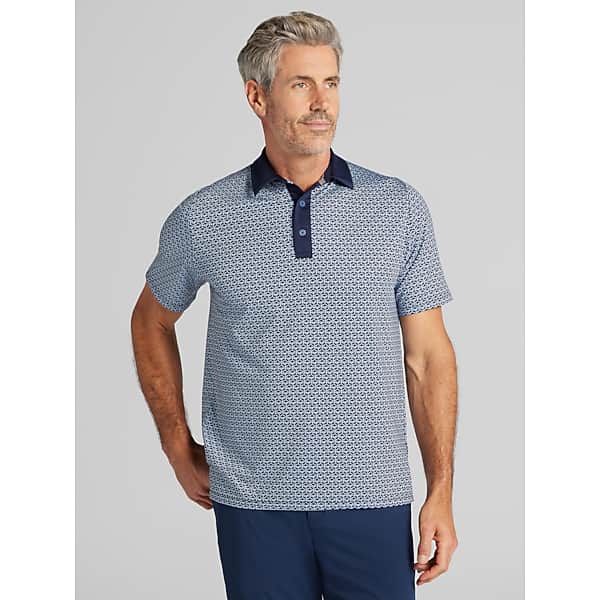 Callaway Men's Regular Fit Geometric Print Polo Atomizer - Size: Large