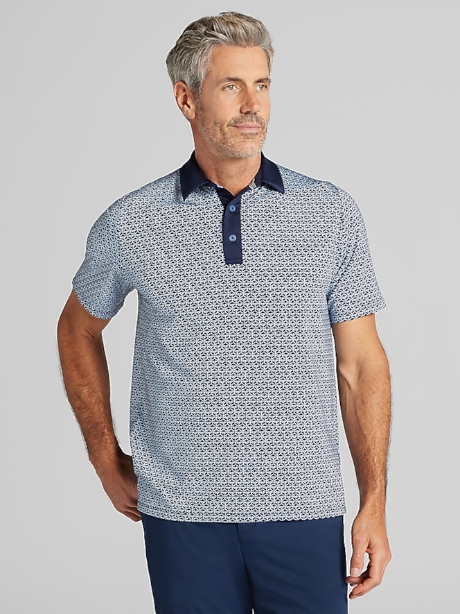 Callaway Regular Fit Geometric Print Polo