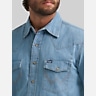 Wrangler Modern Fit Denim Western Button Up Shirt