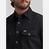 Wrangler Modern Fit Denim Western Button Up Shirt