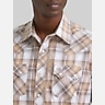 Wrangler Modern Fit Plaid Western Button Up Shirt